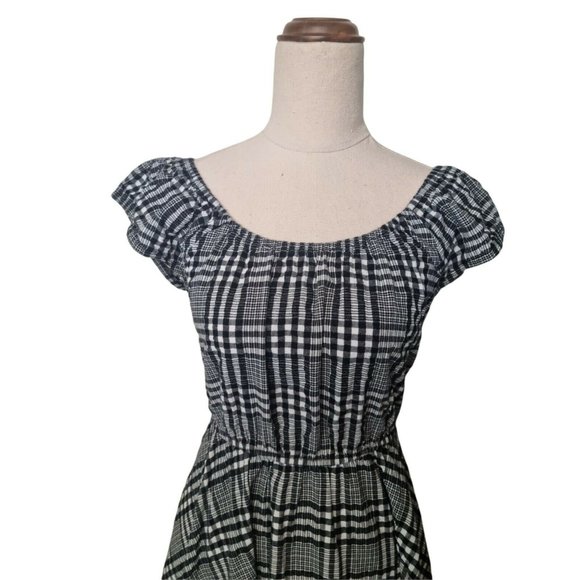 Revival Size 8 Check Gingham Dress A Line Knee Length - Picture 2 of 5